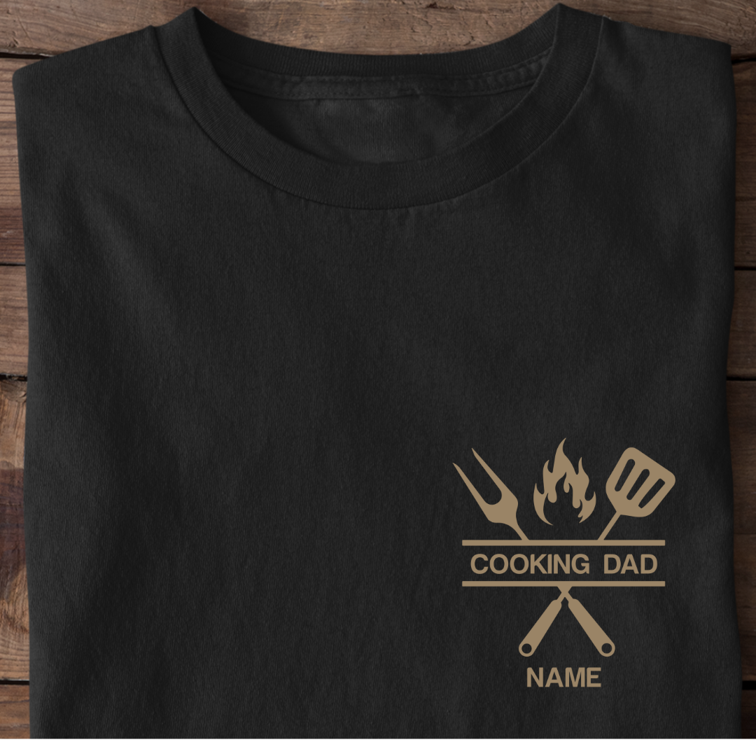 COOKING DAD, navn, der kan tilpasses, unisex skjorte, - premium skjorte