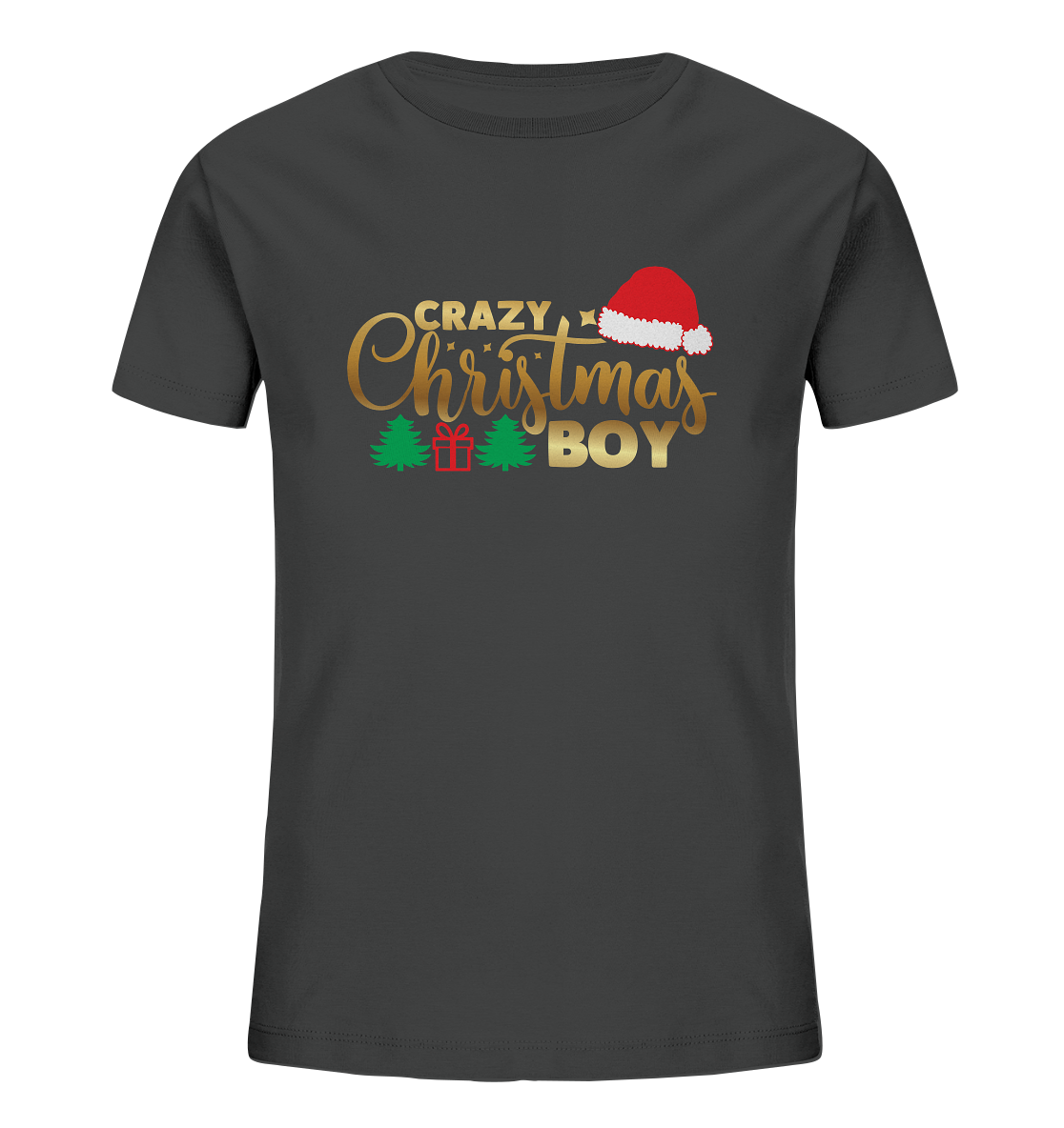 Crazy Christmas BOY - Kindershirt,  Organic Shirt