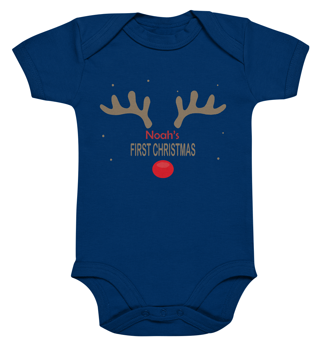 My First Christmas, Name personalisierbar - Organic Baby Bodysuite