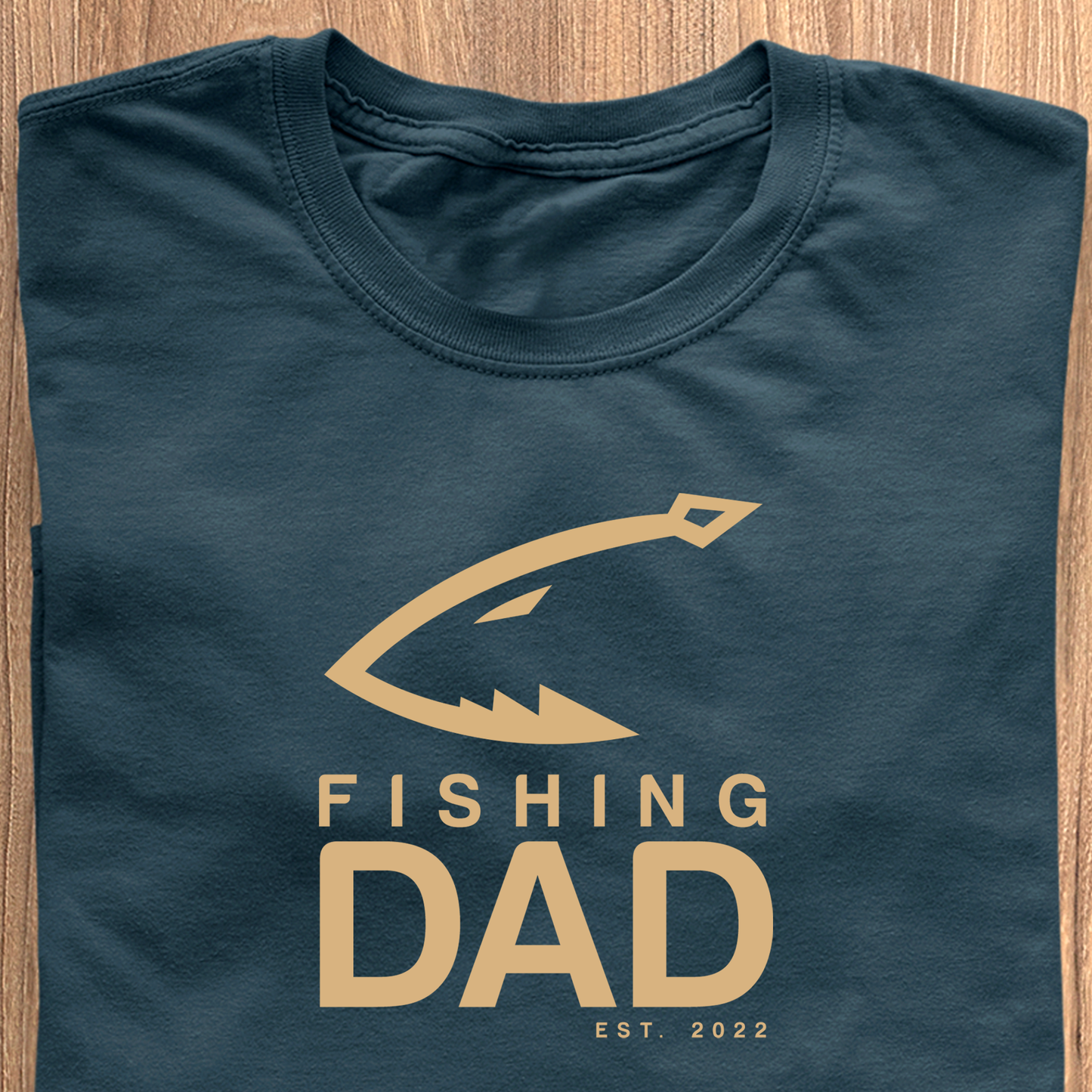 Fishing Dad T-Shirt - Date personnalisable