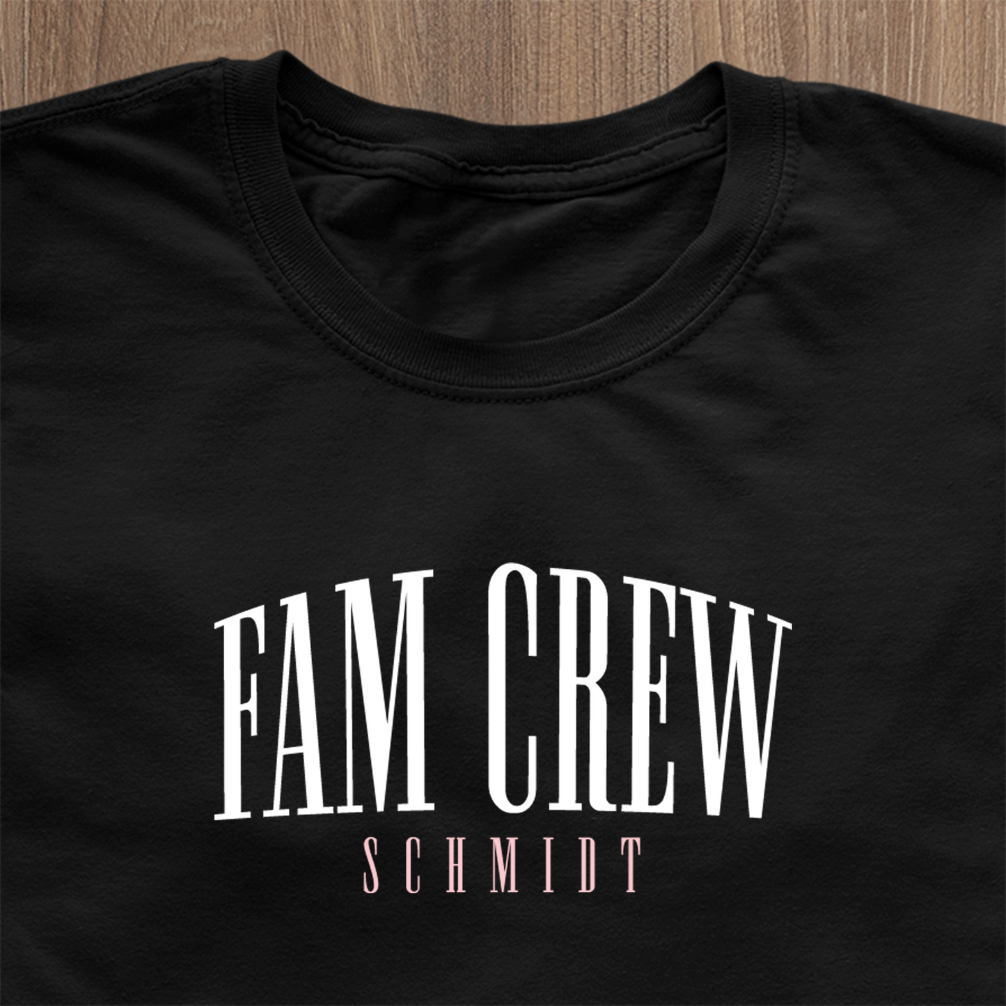 Fam Crew "Familienname" T-Shirt für Damen - Familienname personalisierbar