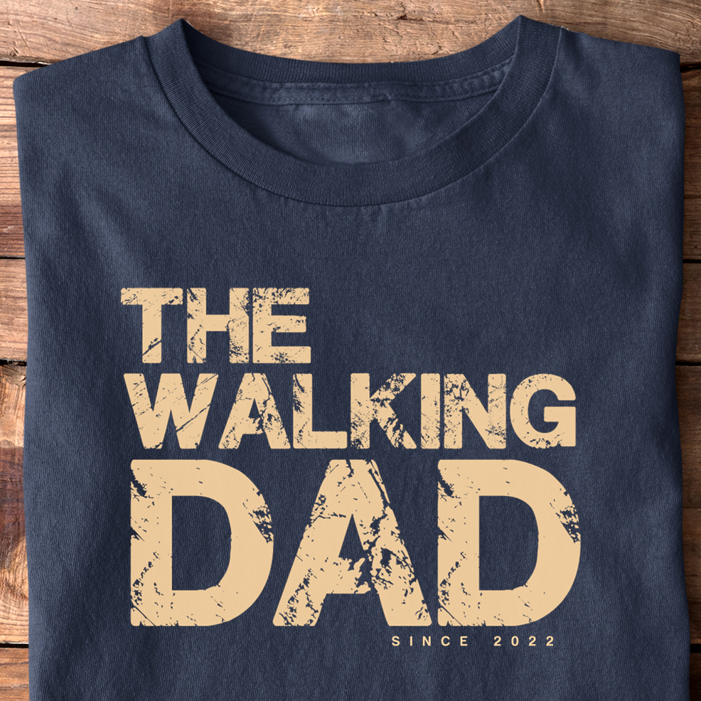 The Walking Dad  Shirt - Data personalizzata