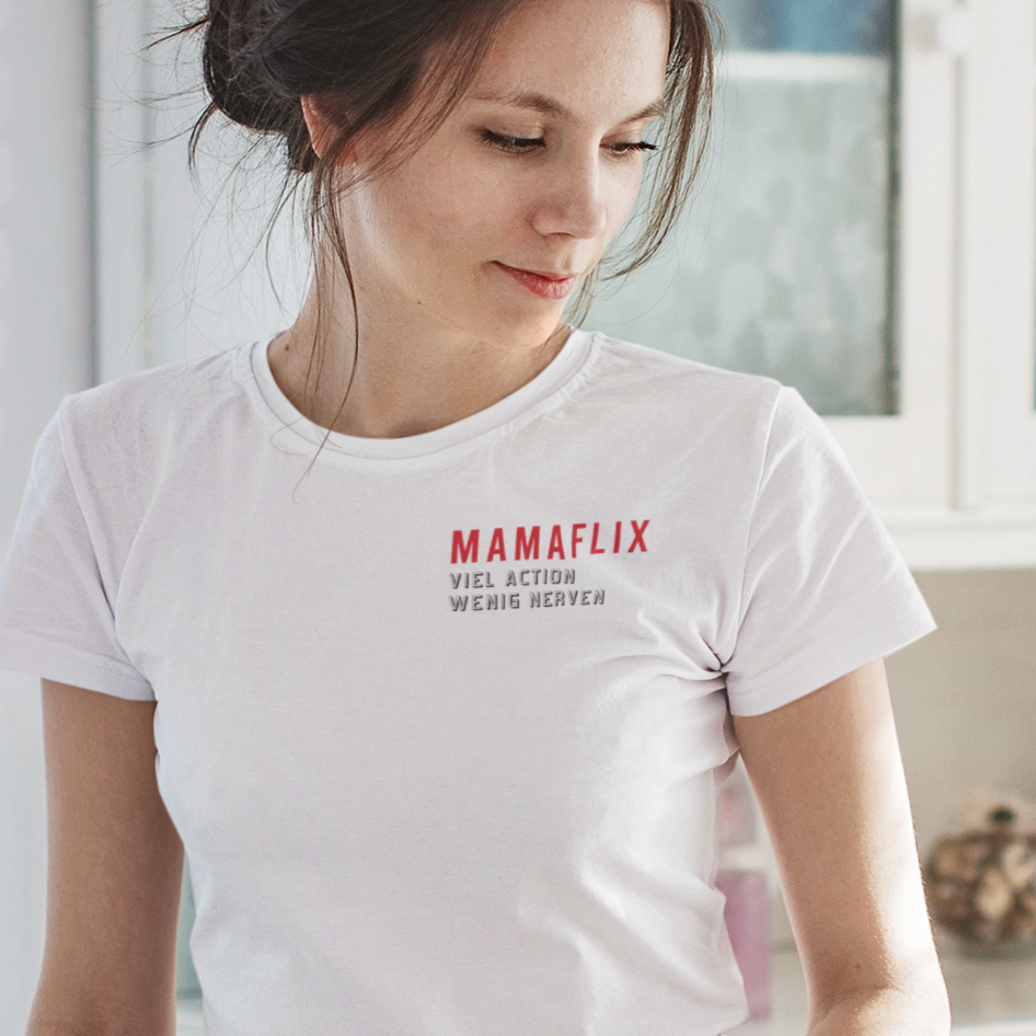 MAMAFLIX - T-Shirt wäiss